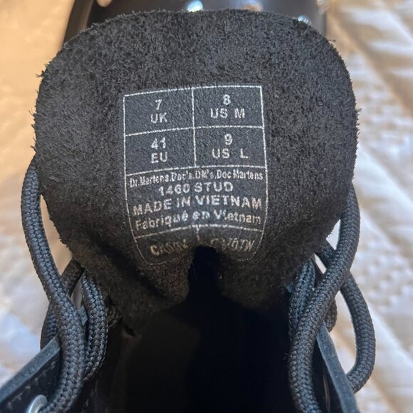 Dr. Martens 1460 Stud Wanama Leather Lace Up Boots - Size 9 - Picture 3 of 6